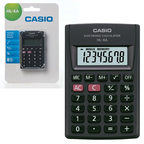 Калькулятор карманный HL-4A-S Casio