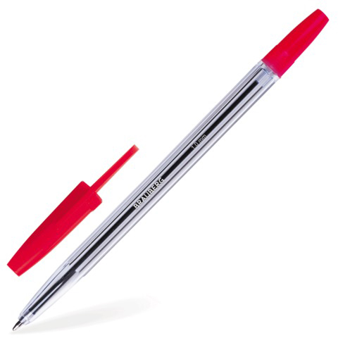 Ручка шариковая красная Brauberg «Line»