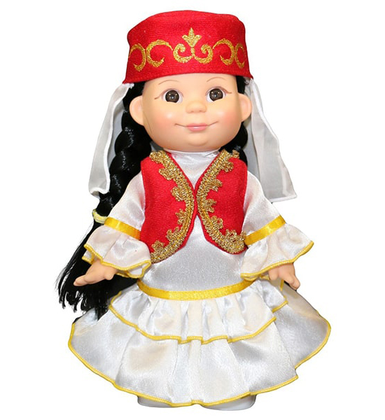 Кукла Веснушка Алсу в татарском костюме