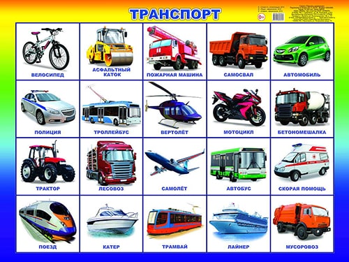 Транспорт. Плакат А2