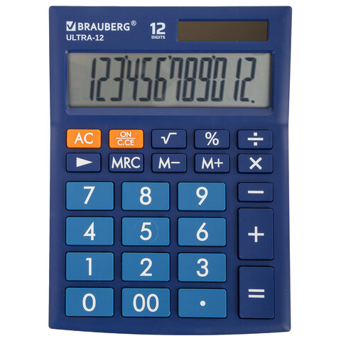 Калькулятор 12 разрядов Ultra-12-BU Brauberg