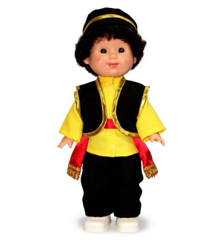 Кукла Марат Весна татарин (жёлтый костюм)
