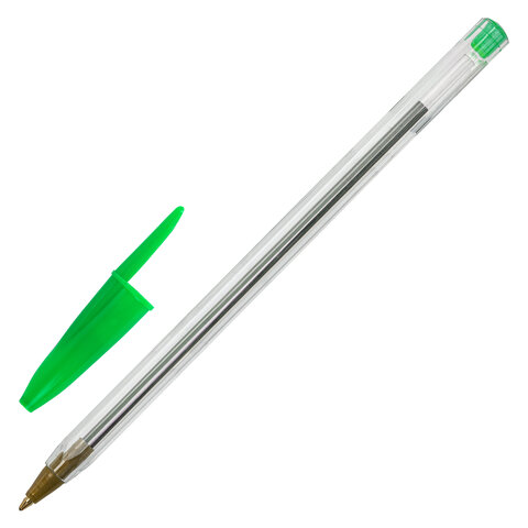 Ручка шариковая зелёная STAFF