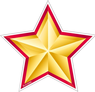 Звезда патриотическая. Вырубная фигурка